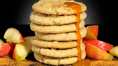 Soft Apple and Salted Caramel Cookies